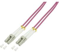 LogiLink FP4LC01 LC-LC OM4 50/125µ Fiber Patch Cable, 1 Meter Length, 0.5 Meter Length