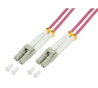 LogiLink FP4LC44 InfiniBand/fibre optic cable 200 m Pink
