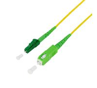 LogiLink FPSLS01 fibre optic cable 1 m SC LC OS2 Yellow