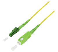 LogiLink FPSLS10 Fibreglass FO Cable Yellow 10 m SC-LC APC 9/125 µ...
