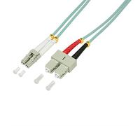 LogiLink Glasfaser Patchkabel OM3 50/125Á LC-SC 1,0m türkis