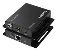 LogiLink HD0063 AV extender AV transmitter & receiver Black