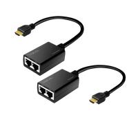 LogiLink HDMI extender set over LAN. 30 m. 1080p/60 Hz. Pigtail. 0.3 m