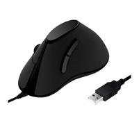 LogiLink ID0158 Ergonomic USB Optical Mouse Black 5 Buttons 1000 dpi