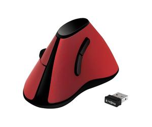 LogiLink ID0158 Vertical Ergonomic Mouse red, ID0159 Radio