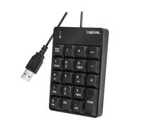 LogiLink ID0184 Numeric Additional Keyboard with USB Connection with LED Activity Indicator Black