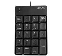 LogiLink ID0184 USB Numeric Keypad Black Compact design with ergon...