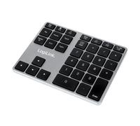 LogiLink ID0187 numeric keypad Universal Bluetooth Aluminium, Black