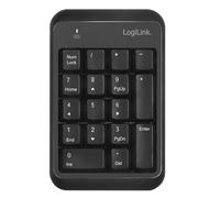LogiLink ID0201 numeric keypad Laptop Bluetooth Black
