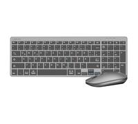 LogiLink ID0215 Dual Mode (Wireless & BT) Keyboard & Mouse Set for Windows/Android/iOS with up to 1600 DPI, Pair 3 Devices Simultaneously