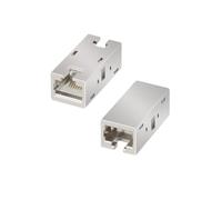 LogiLink RJ45 Inline Coupler. Cat.6A. shielded. metal housing