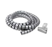 LogiLink KAB0013 Cable Spiral Wrapping Band. 2.5 Meter Length, Silver