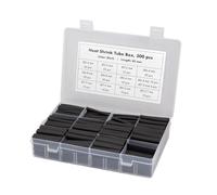 LogiLink KAB0122 - Heat Shrink Tubing Set of 300 Pieces, 45 mm Length, 3:1 Shrink Rate, Black