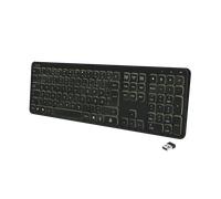 LogiLink Keyboard, Wireless, Windows, 7 color backlight, black