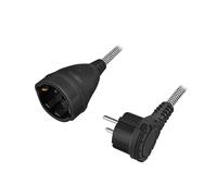 LogiLink LPS104 power cable Black. White 3 m Power plug type F