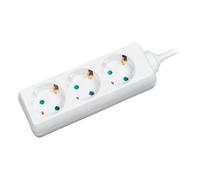 LogiLink LPS205 power extension 1.4 m 3 AC outlet(s) White