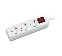 LogiLink LPS206 power extension 1.4 m 3 AC outlet(s) White