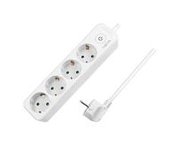 LogiLink LPS245 power extension 1.5 m 4 AC outlet(s) Indoor White