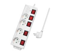 LogiLink LPS252 power extension 1.5 m 4 AC outlet(s) Indoor White