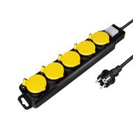 LogiLink LPS255 power extension 1.5 m 5 AC outlet(s) Outdoor Black. Ye