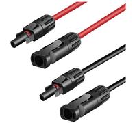 LogiLink Solar extension cable set, PVC/M to PVC/F, 6 mm, CU, black &