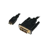 LogiLink Mini-HDMI - DVI-D M/M 2m Black
