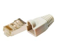 LogiLink® Modular Plug CAT5e With Strain Relief Hood Grey 100 pcs MP0011