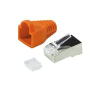 10 pcs : MP0022O - Plug, RJ45, PIN: 8, Cat: 6, shielded,with protection, Layout: