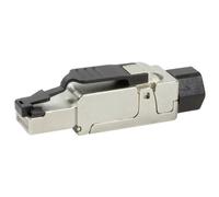 LogiLink MP0040 PrimeLine field attachable plug Cat6A shielded bla...
