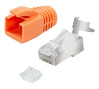 LogiLink Modular plug RJ45 Cat.6A STP. pass through. 10-pack