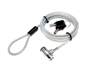 LogiLink NBS009 Ultra Thin Laptop Anti-Theft Security Lock with 2 Keys Silver