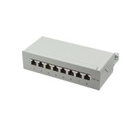 LogiLink Professional Patch Panels, Table/Wall/Desktop, STP (Shielded) light gre