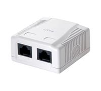 LogiLink NP0072 socket-outlet 2 x RJ-45 White