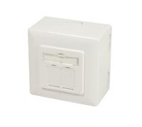 LogiLink NP0124 CAT 6A Flush-Mounted Socket Fully Shielded RAL 901