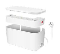 LogiLink Outlet Strip. Storage box w/4 safety +1 Euro socket. w/2x USB