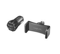 LogiLink PA0203 Car USB Power Supply with 2 USB Ports (Max. 5 V/2 A - 10 W) for