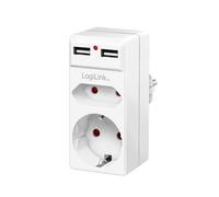 LogiLink PA0276 surge protector White 1 AC outlet(s) 230 V