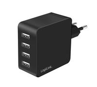 LogiLink PA0336 mobile device charger Universal Black AC Fast charging