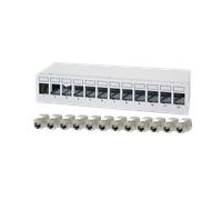 LogiLink Patch panel 12 port with 12 Cat.6A Keystone modules