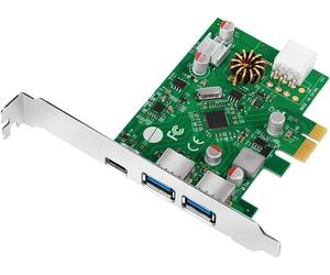 LogiLink PCI-E Express to USB 3.2 Card - 1x USB-C with Power Delivery 3.0 (30...