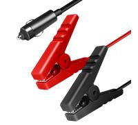 LogiLink Power adapter cable, cigarette lighter/M to alligator clip, b