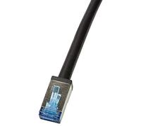Logilink Professional Outdoor Patch Cable Cat.6A S/FTP PVC + PE 1 m Black