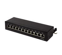 LogiLink Professional Patch Panels, Table/Wall/Desktop, STP (Shielded) black 12-