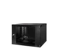 Logilink Professional W06F64B One-Piece Wall Enclosure, 19" Black