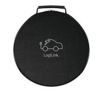 LogiLink Protective bag for EV charging cable, round, Nylon, black