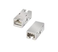 LogiLink RJ45 Inline Coupler. Cat.6A. shielded. metal housing