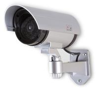 LogiLink SC0204 Dummy Surveillance Camera with Red Flashing Light - Silver