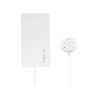 LogiLink SH0114 Wi-Fi Smart Home Water Leak Sensor, Controllable via App, IP20, Tuya Compatible, Supports Amazon Alexa and Google Home, White