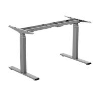 LogiLink Sit-stand desk frame. dual motor. easy-use controller. grey
