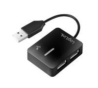 LogiLink USB 2.0 4-Port Hub 480Mbit/s Black interface hub